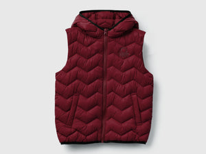 Gilet imbottito con cappuccio