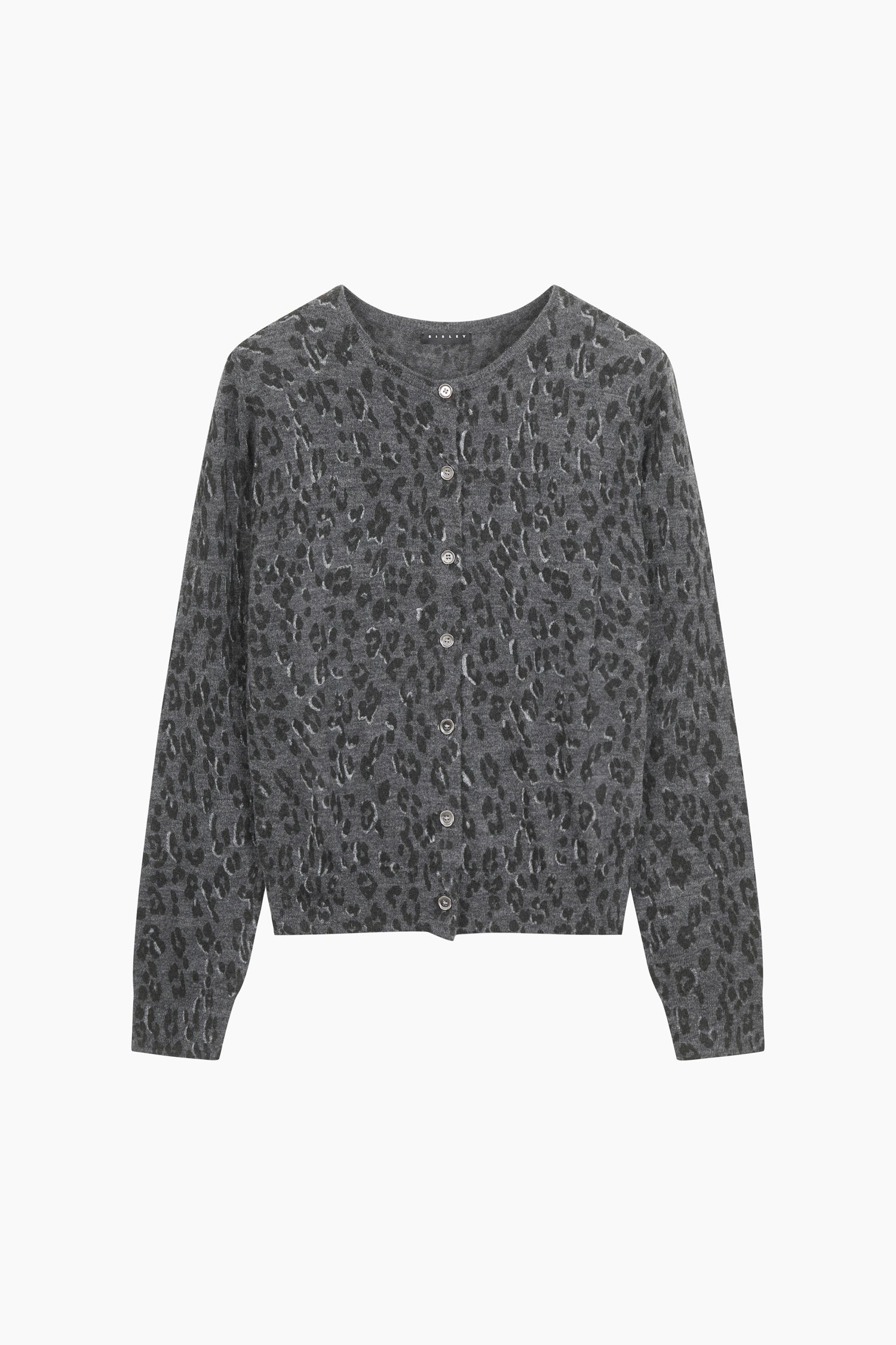 Cardigan animalier da donna grigio | Sisley Outlet