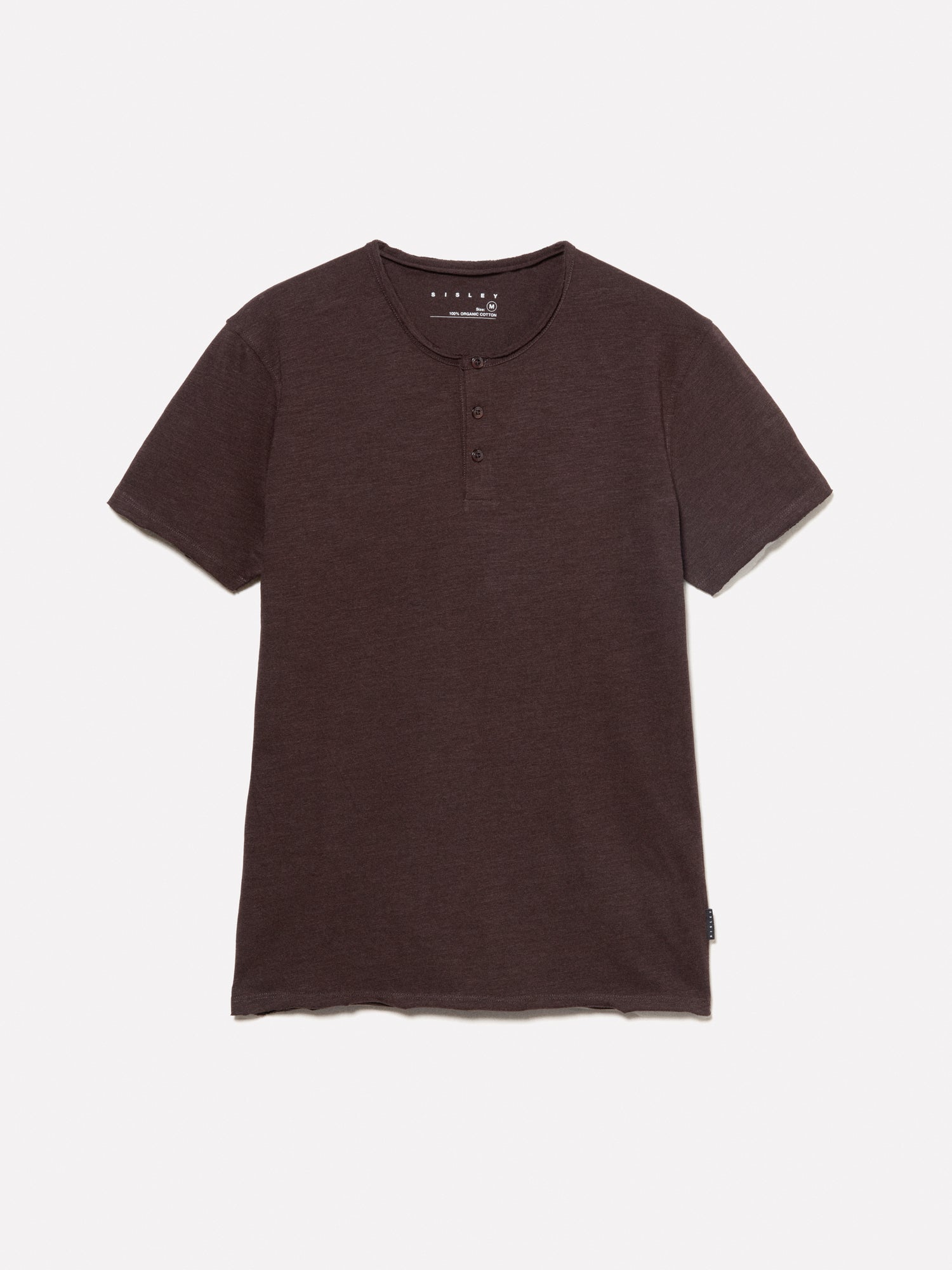 T-shirt serafino marrone da uomo marrone scuro | Sisley Outlet