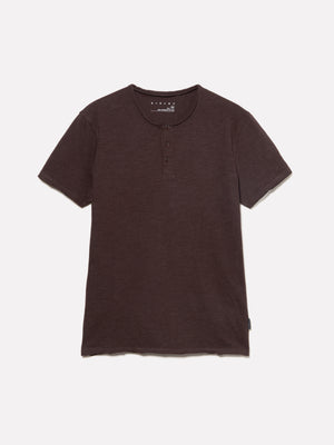 T-shirt serafino marrone