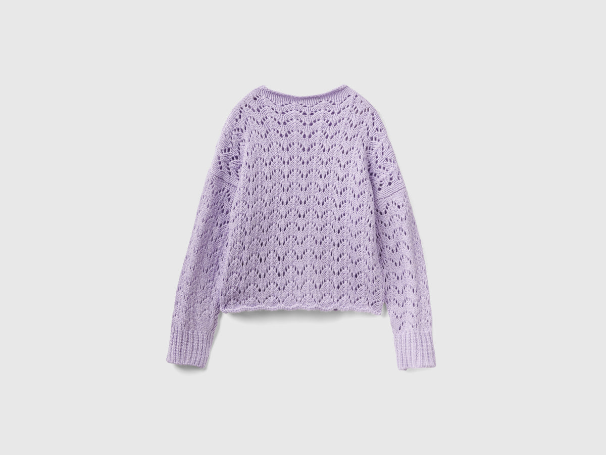 Maglia effetto uncinetto
