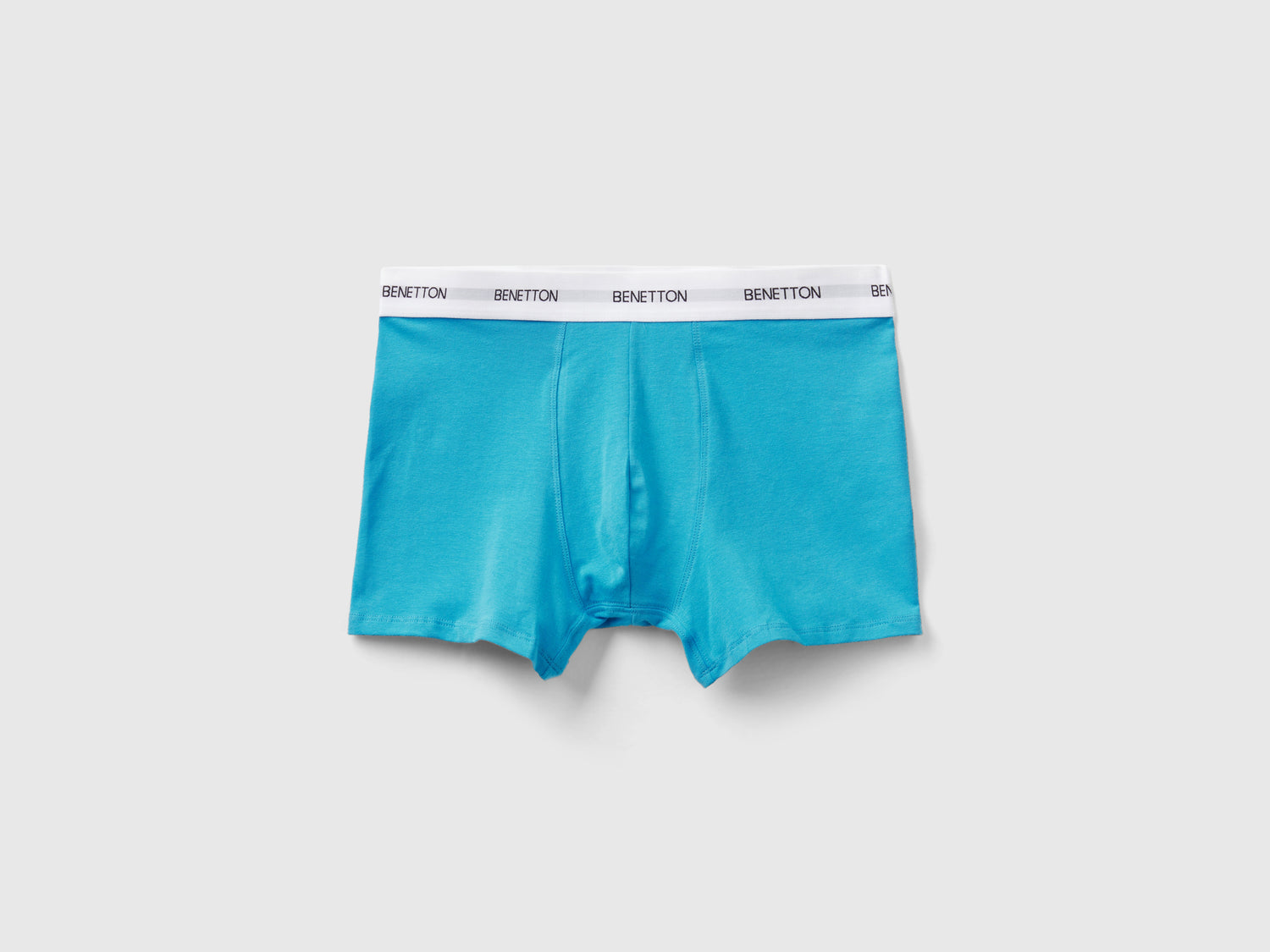 Boxer in cotone bio stretch da uomo azzurro | Benetton Outlet