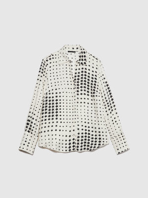 Camicia in raso stampato
