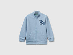 Felpa in cotone con logo