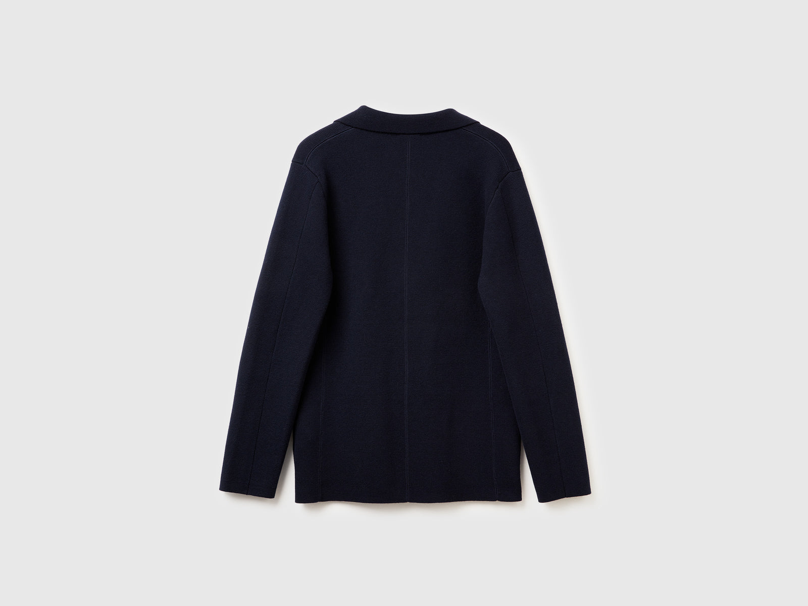 Giacca in maglia da uomo blu scuro 2 | Benetton Outlet
