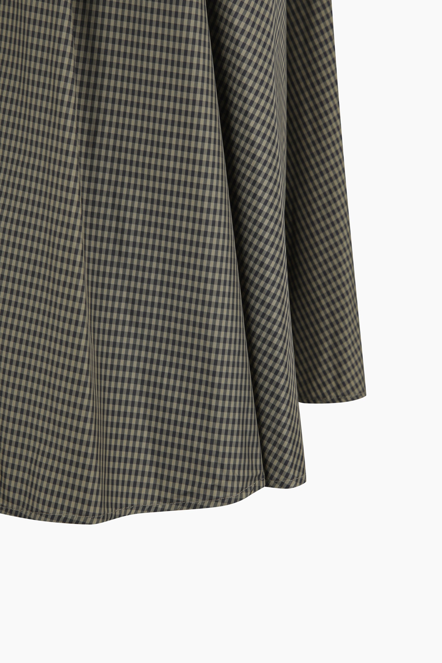 Gonna a ruota a quadri da donna verde oliva 4 | Sisley Outlet
