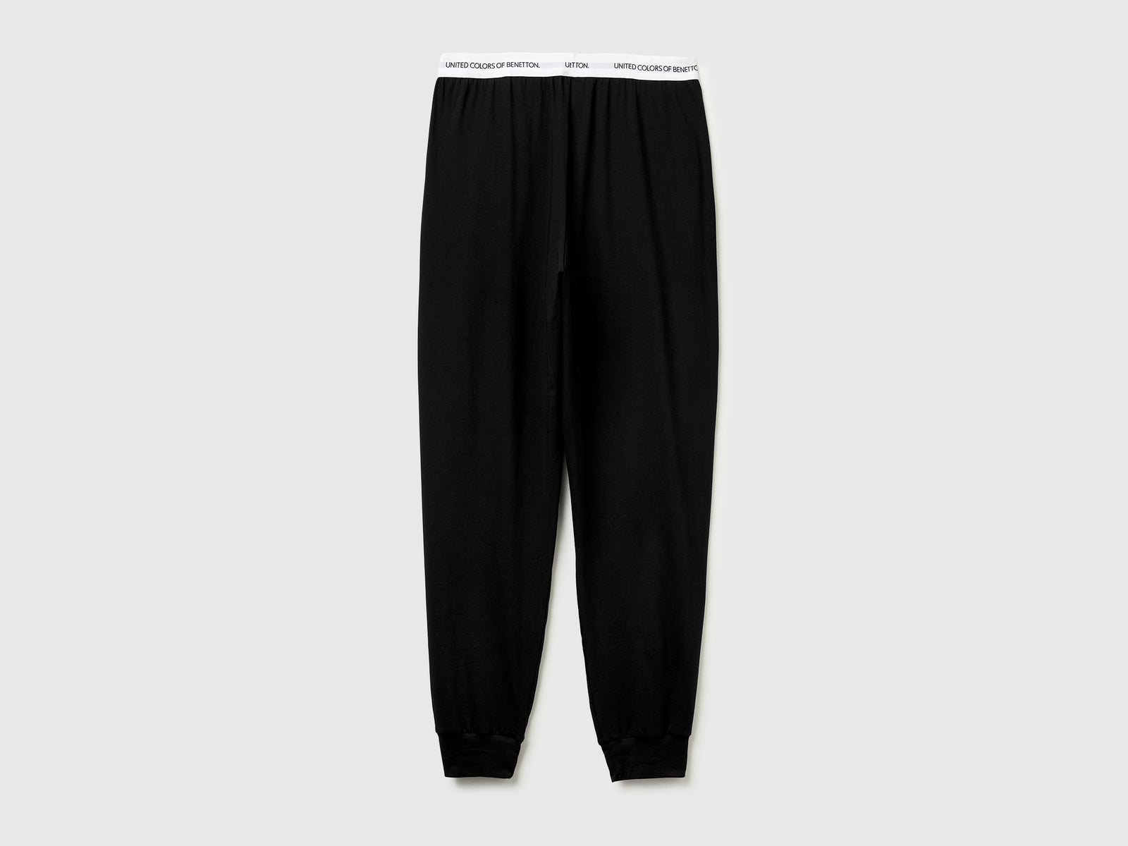 Pantaloni con elastico logato da uomo nero 2 | Benetton Outlet