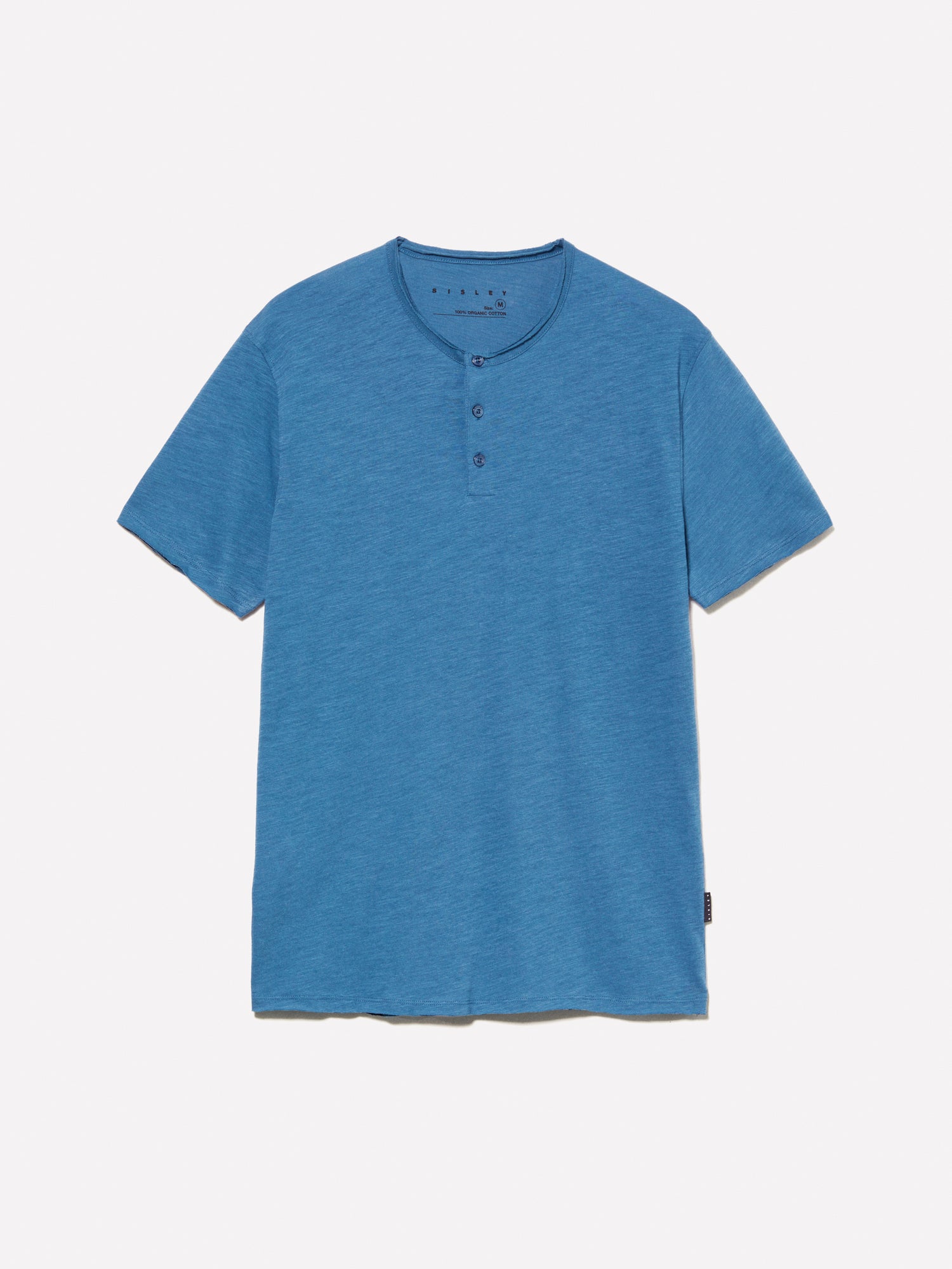 T-shirt serafino da uomo blu | Sisley Outlet