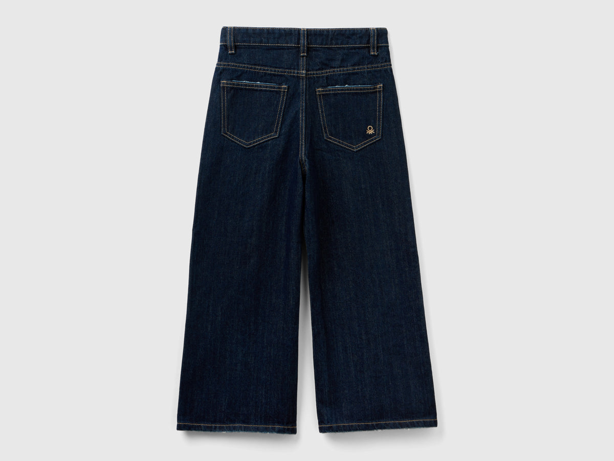 Jeans wide fit a vita alta