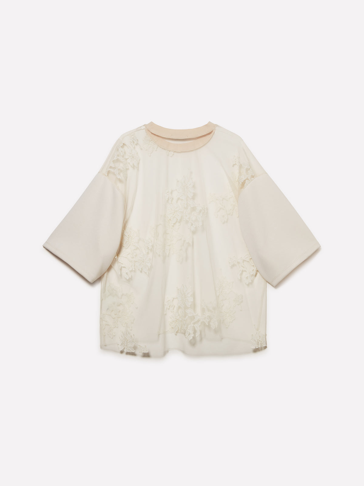 T-shirt in pizzo