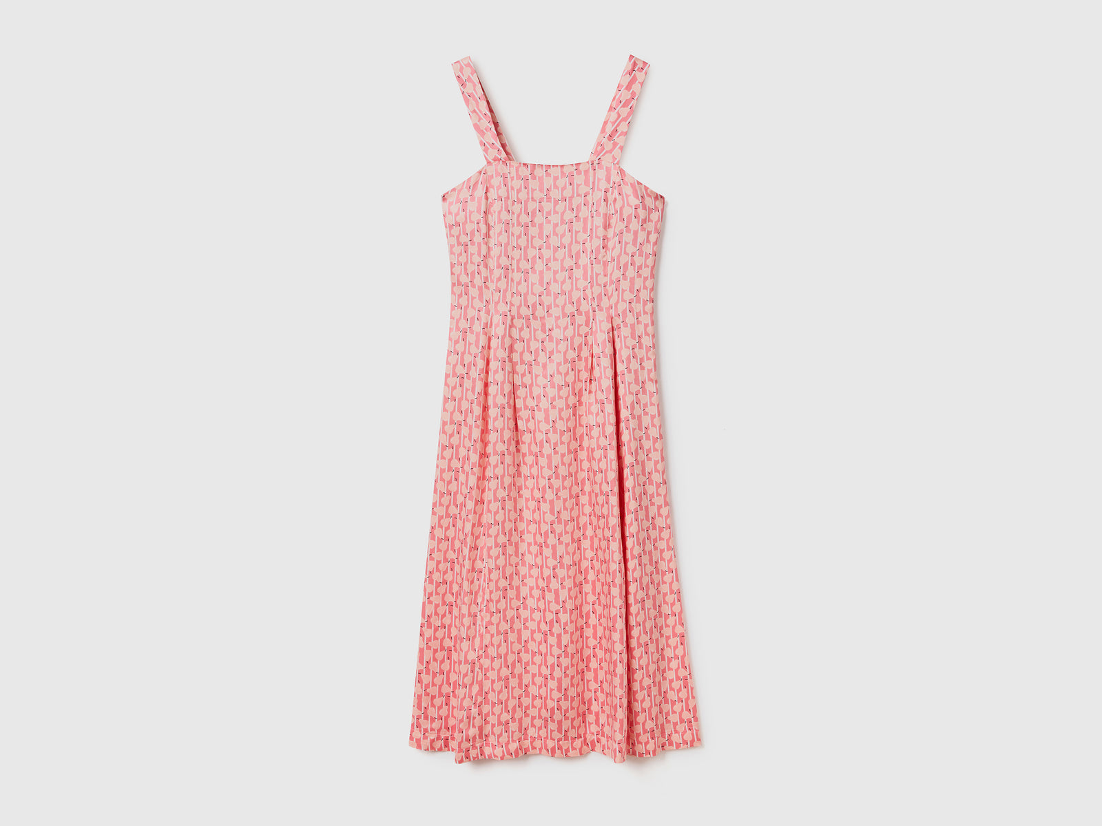 Vestito fluido con stampa da donna multi-color | Benetton Outlet