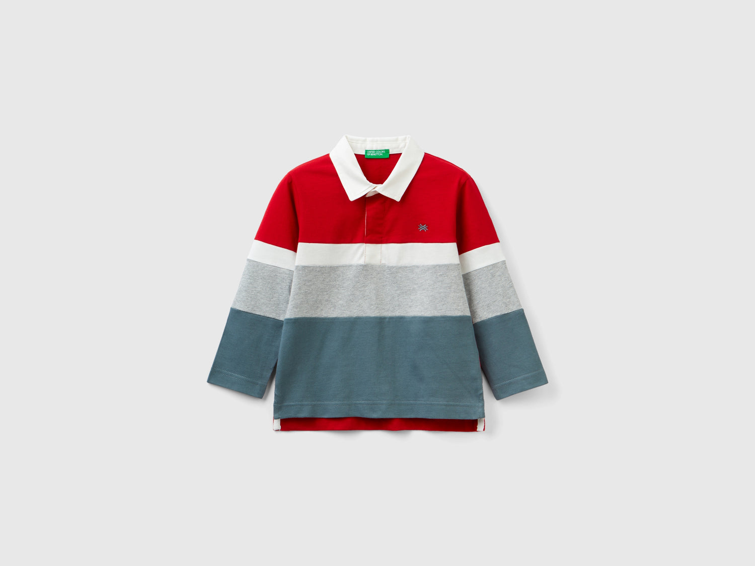 Polo stile rugby 100% cotone da bimbo multi-color | Benetton Outlet