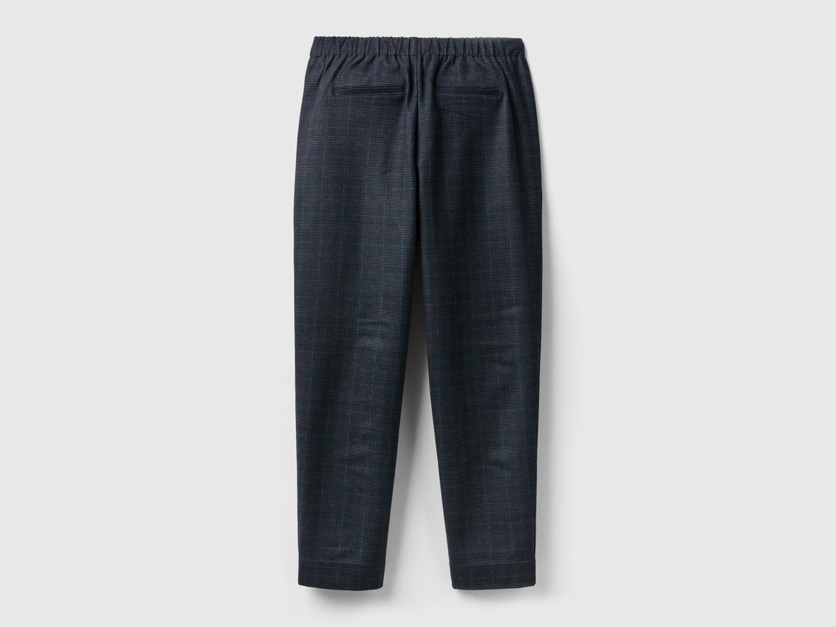 Pantaloni fantasia con elastico in vita