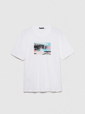 T-shirt regular fit con stampa