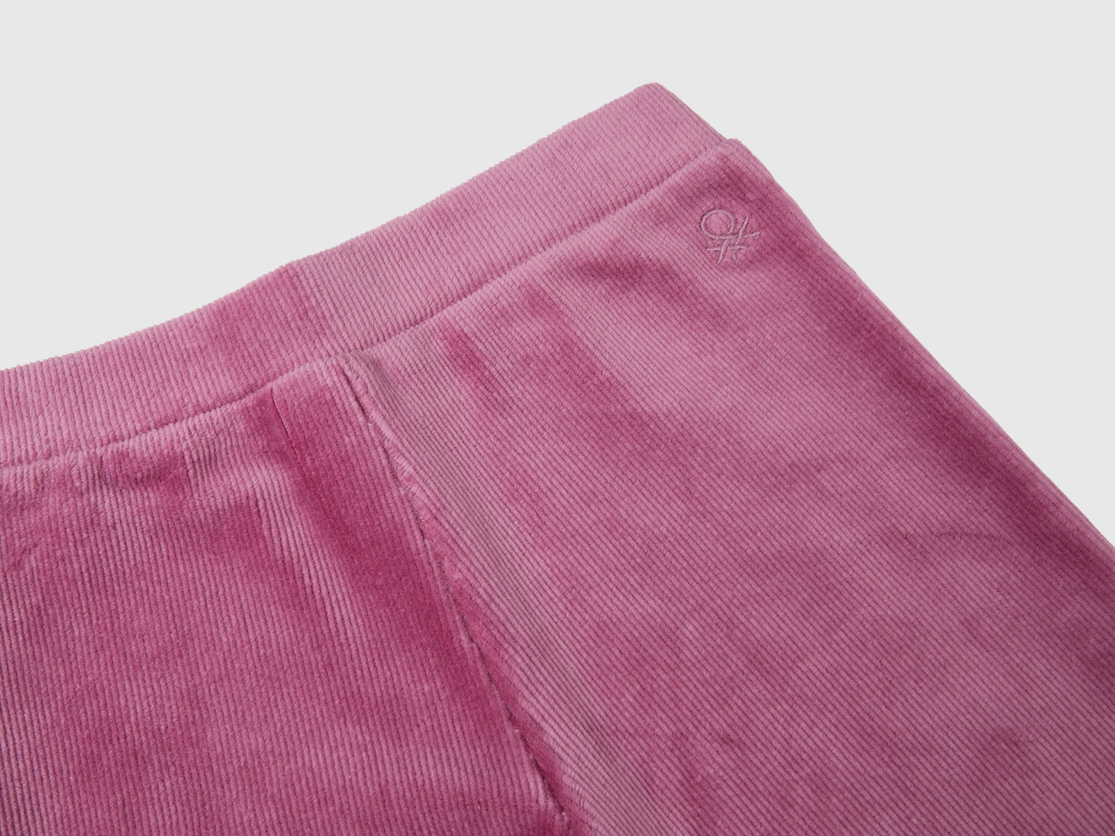 Pantaloni ampi in ciniglia da bimba malva scuro 3 | Benetton Outlet
