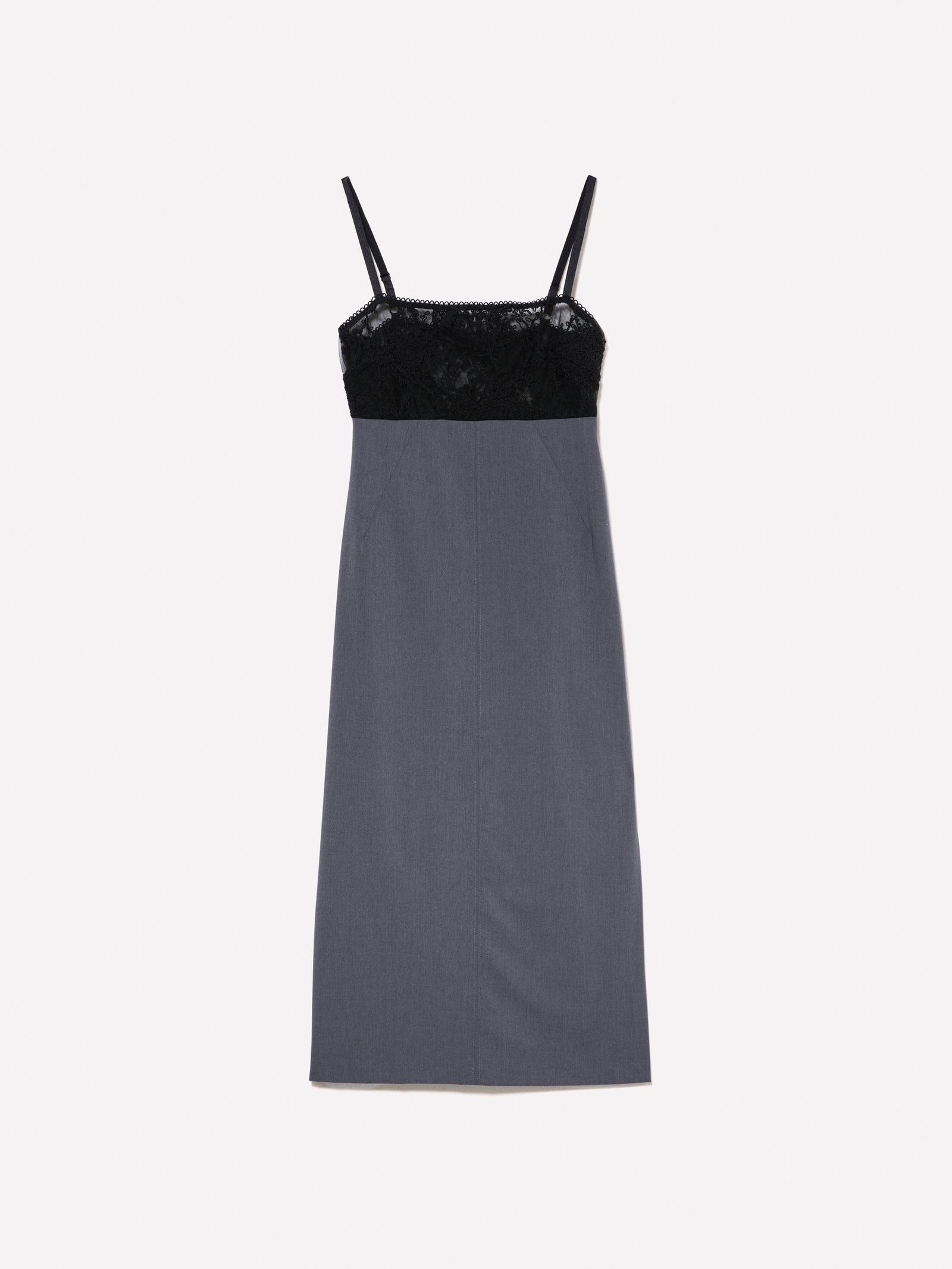Vestito bustier con tulle da donna grigio | Sisley Outlet