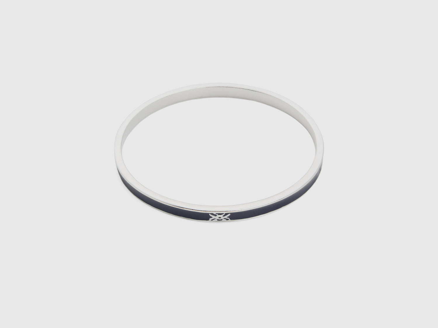 Bracciale bangle sottile da donna blu scuro | Benetton Outlet