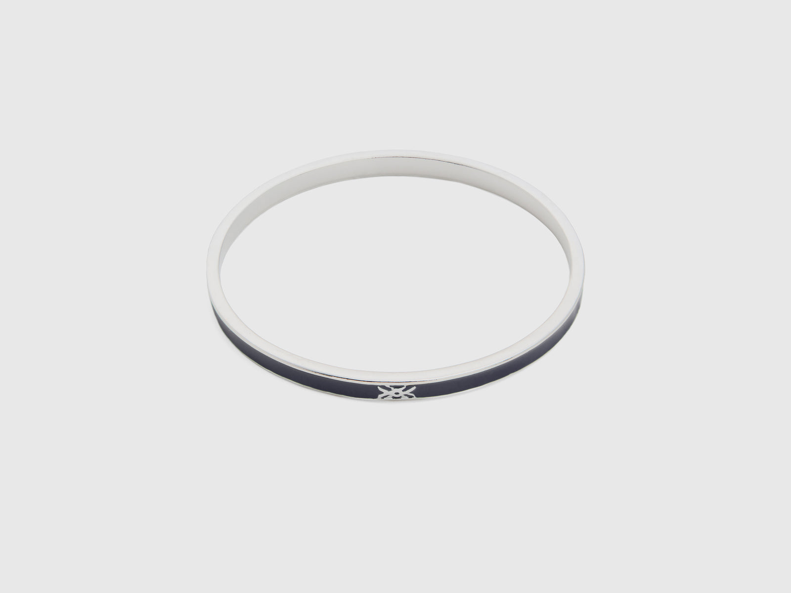 Bracciale bangle sottile da donna blu scuro | Benetton Outlet