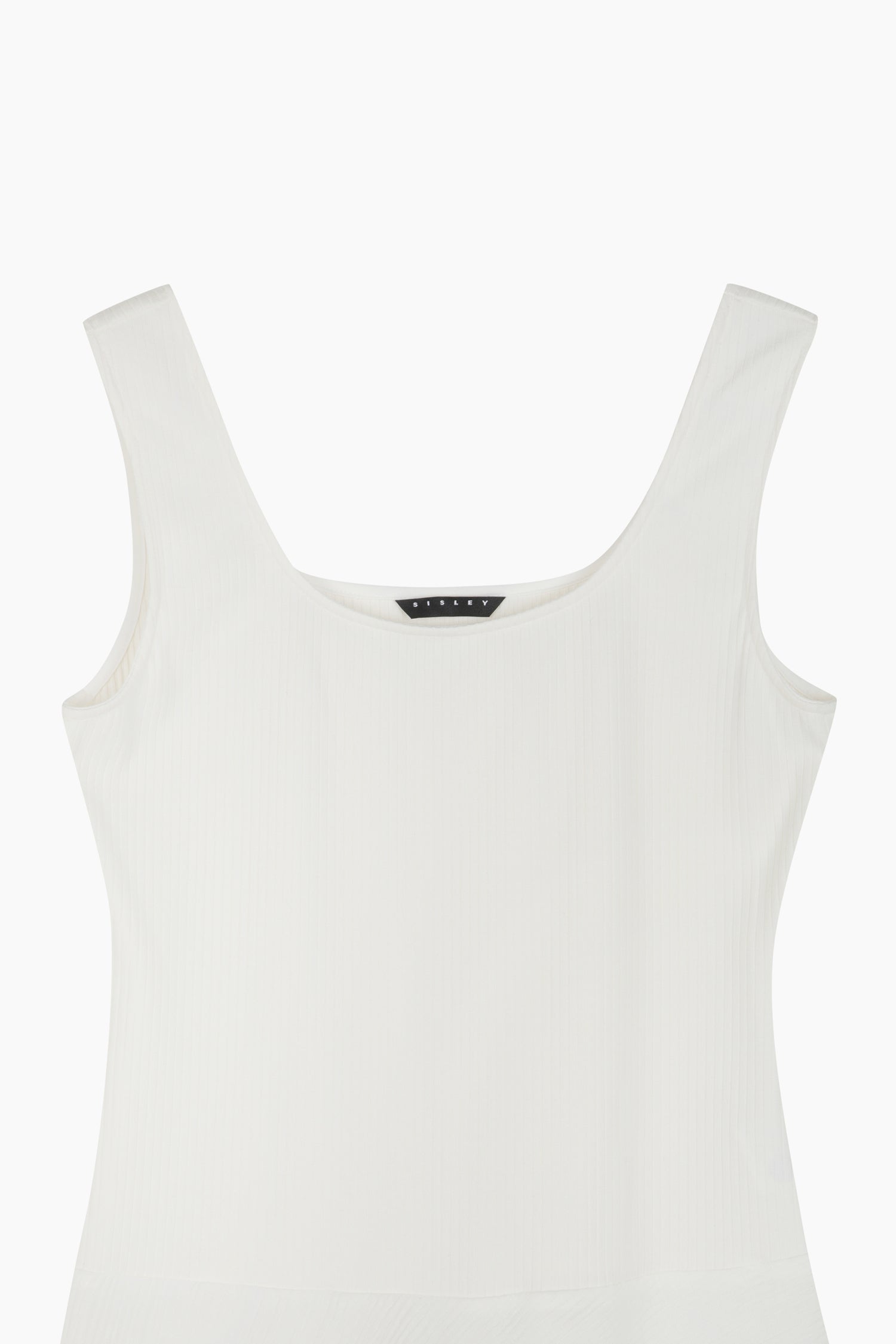 Vestito corto asimmetrico da donna bianco panna 3 | Sisley Outlet