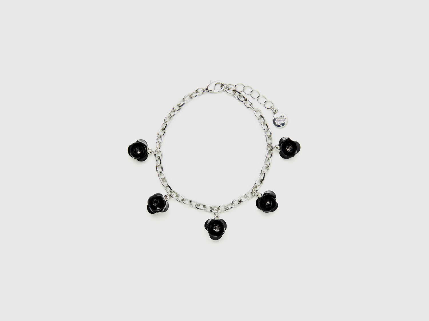 Bracciale con rose da donna nero | Benetton Outlet