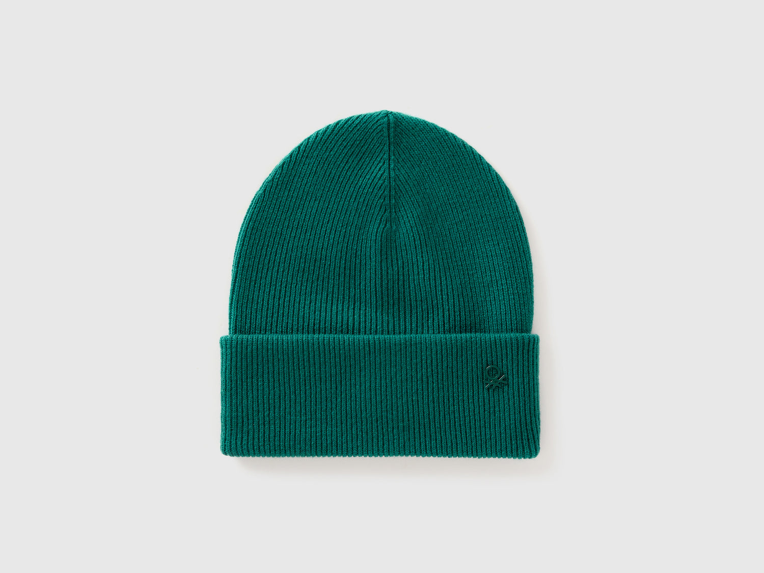 Berretto in misto lana da bambino verde scuro | Benetton Outlet