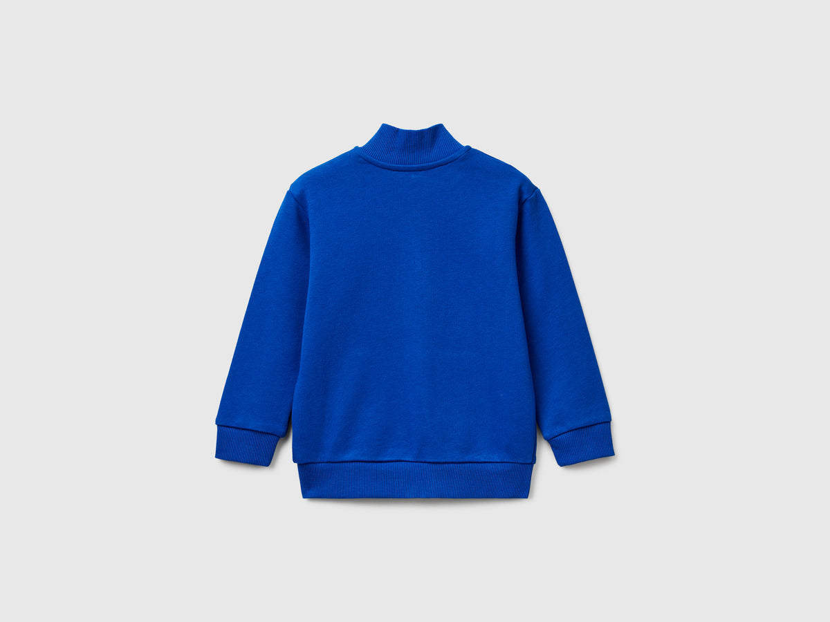 Felpa in cotone con logo