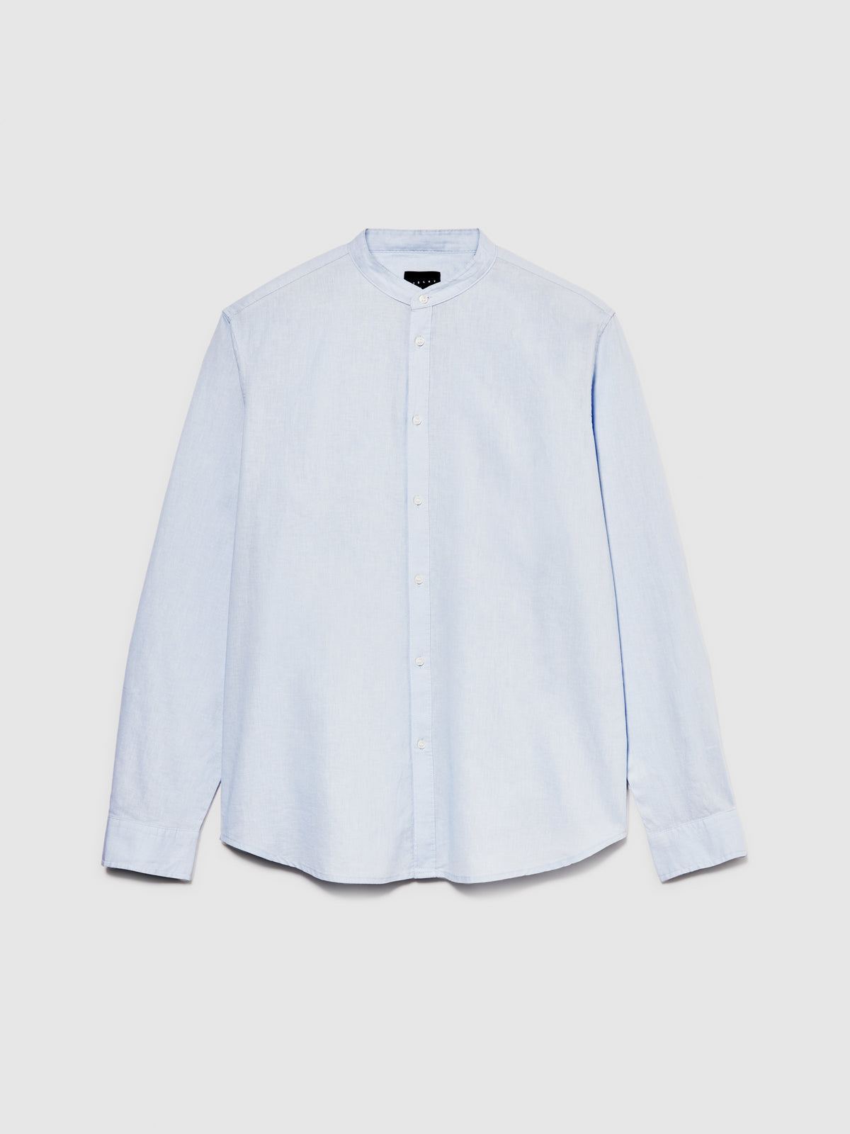 Camicia alla coreana in misto lino