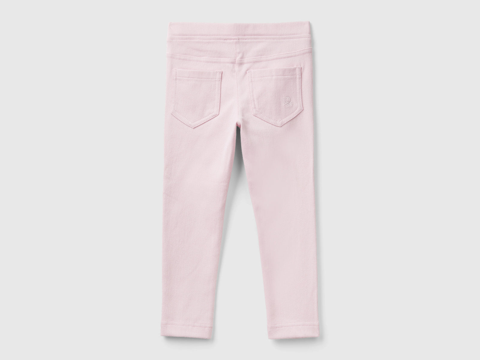 Pantaloni in felpa super stretch da bimba rosa 2 | Benetton Outlet