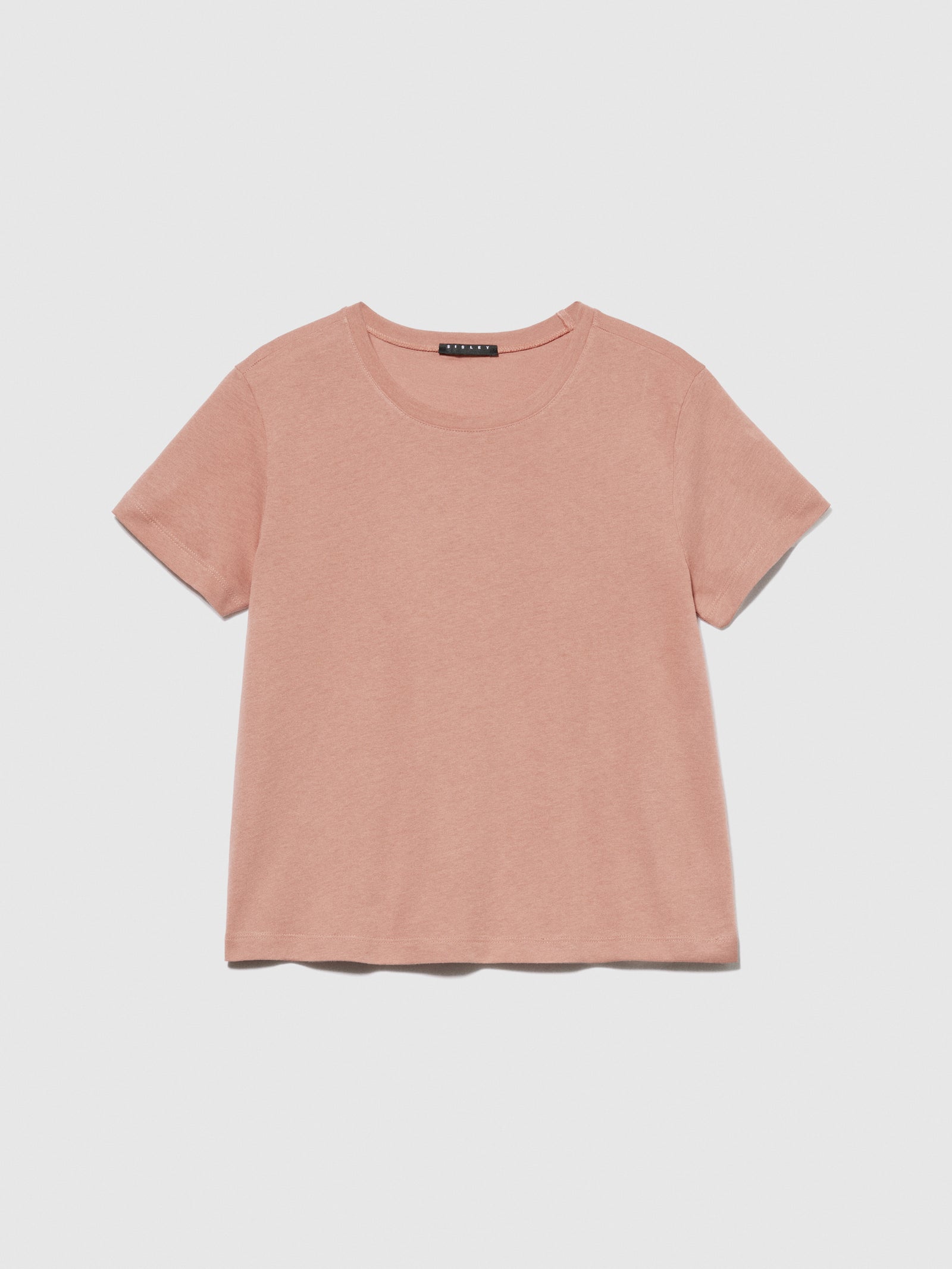 T-shirt tinta unita boxy fit da donna fard | Sisley Outlet