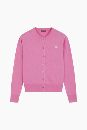 Cardigan con ricamo