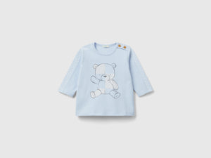 T-shirt optical con stampa orsetto