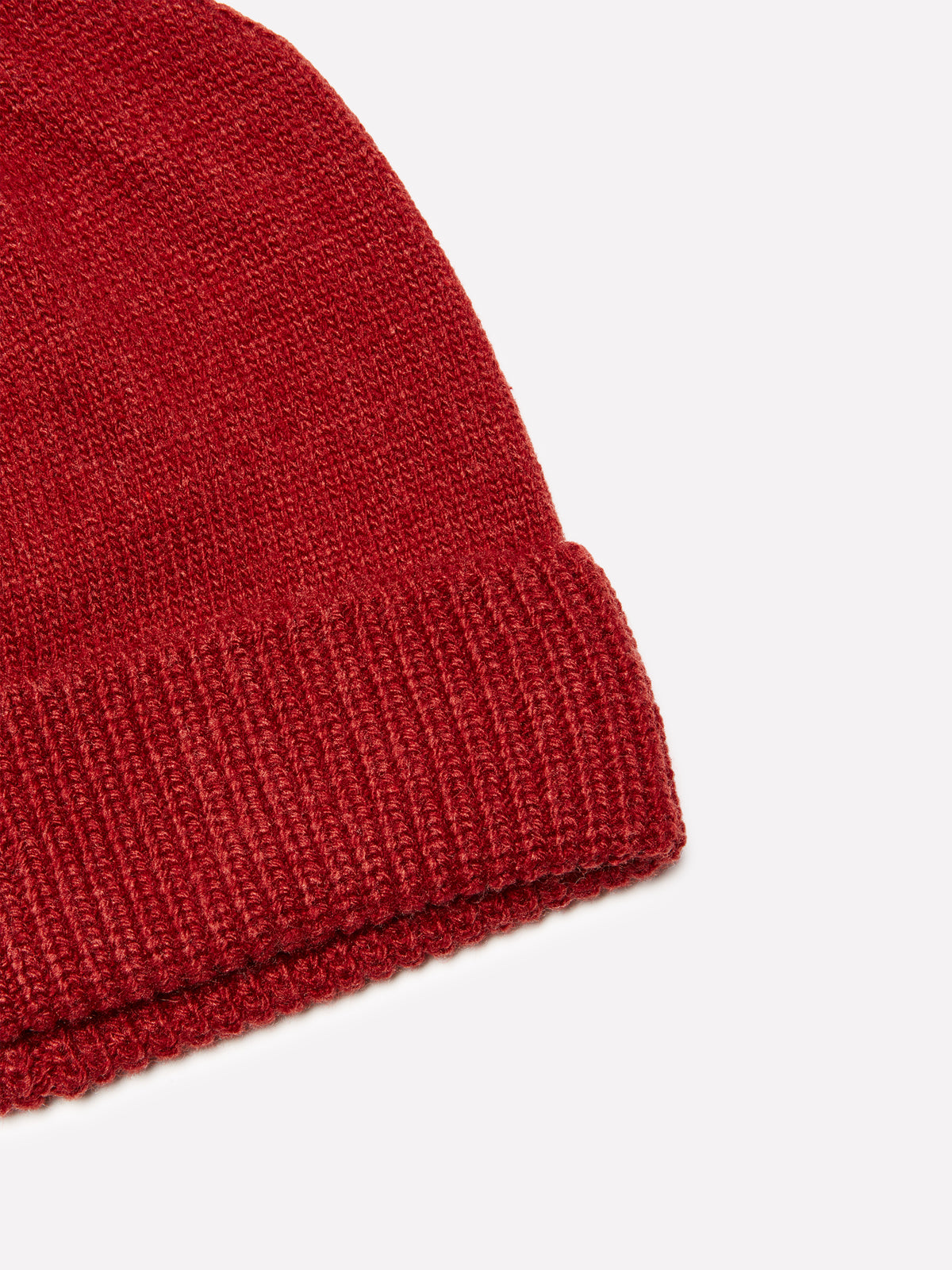 Cappello mattone in misto cashmere