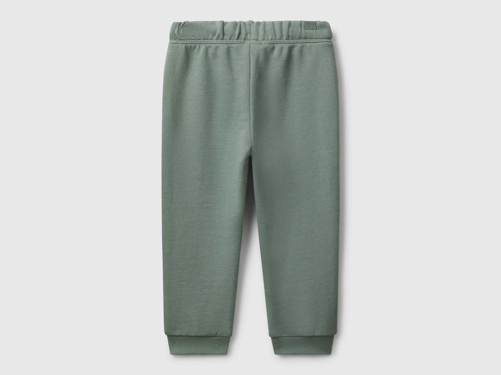 Joggers in felpa regular fit da bimbo verde militare 2 | Benetton Outlet