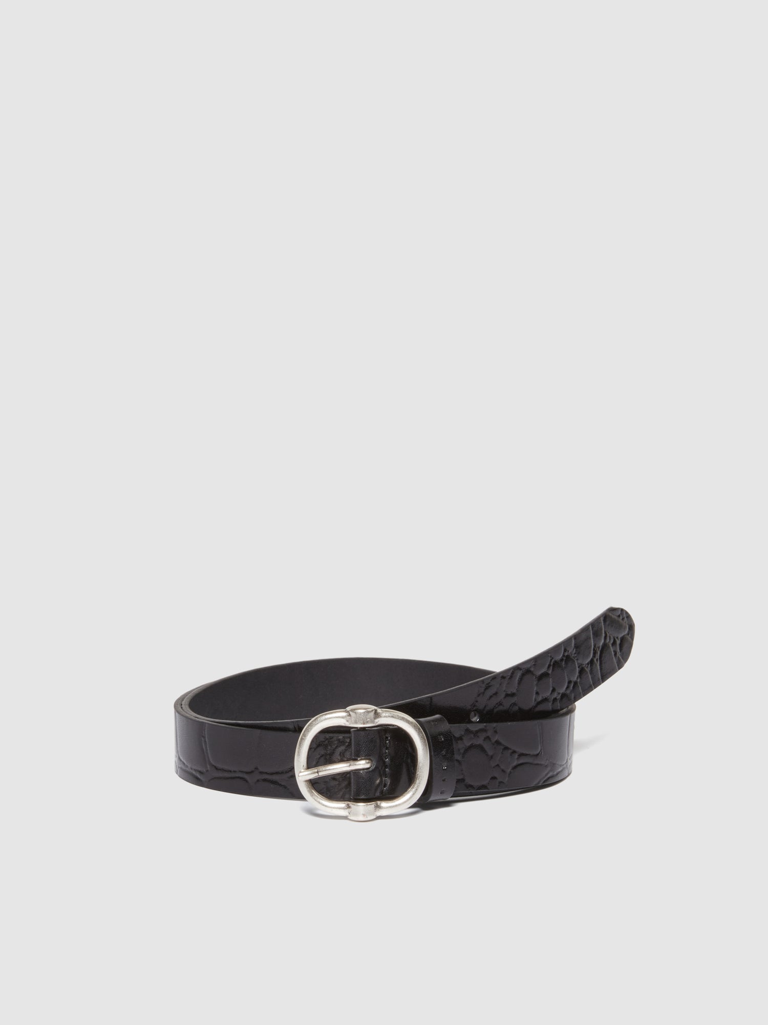 Cintura in pelle da donna nero | Sisley Outlet