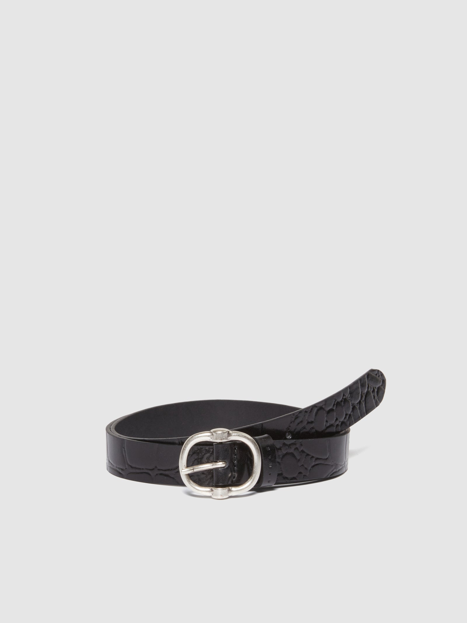Cintura in pelle da donna nero | Sisley Outlet