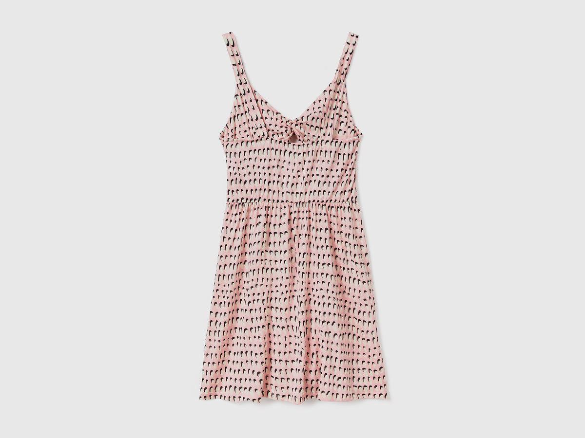 Vestito copricostume smanicato in misto viscosa