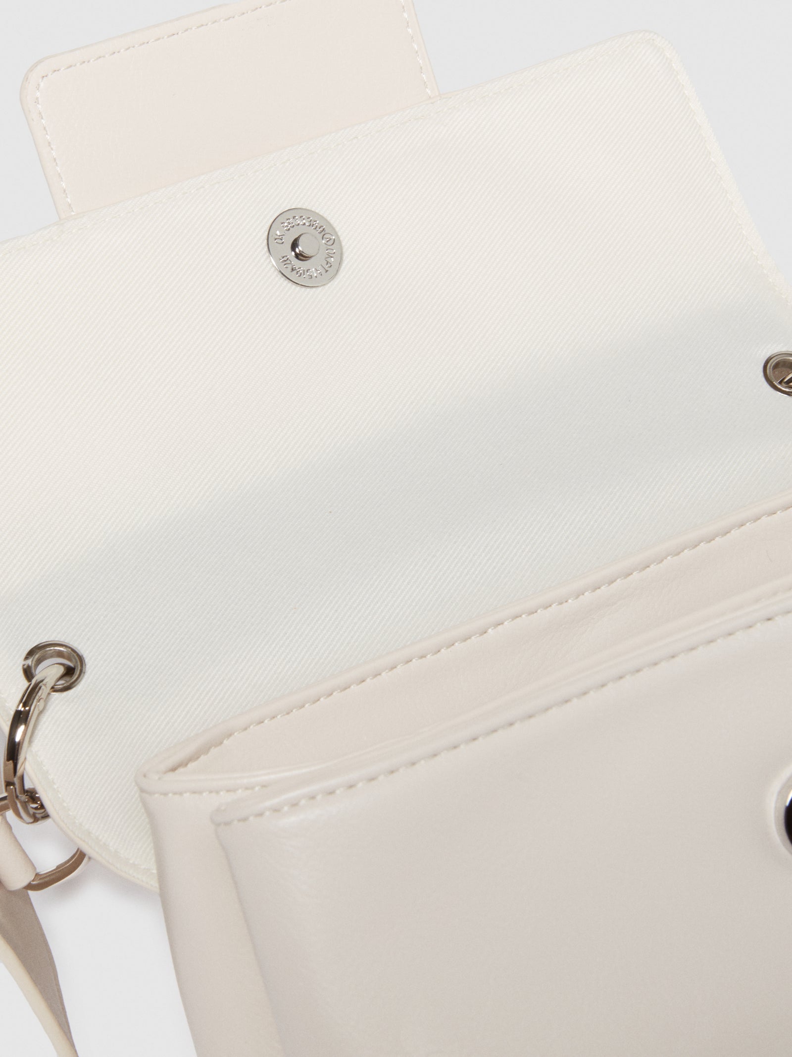 Borsa a spalla con maxi fibbia da donna bianco panna 3 | Sisley Outlet