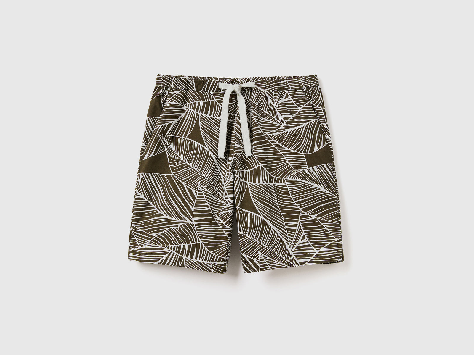 Pantaloni corti in puro cotone da uomo multi-color | Benetton Outlet