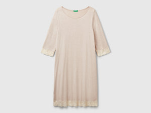 Camicia da notte con dettagli in pizzo