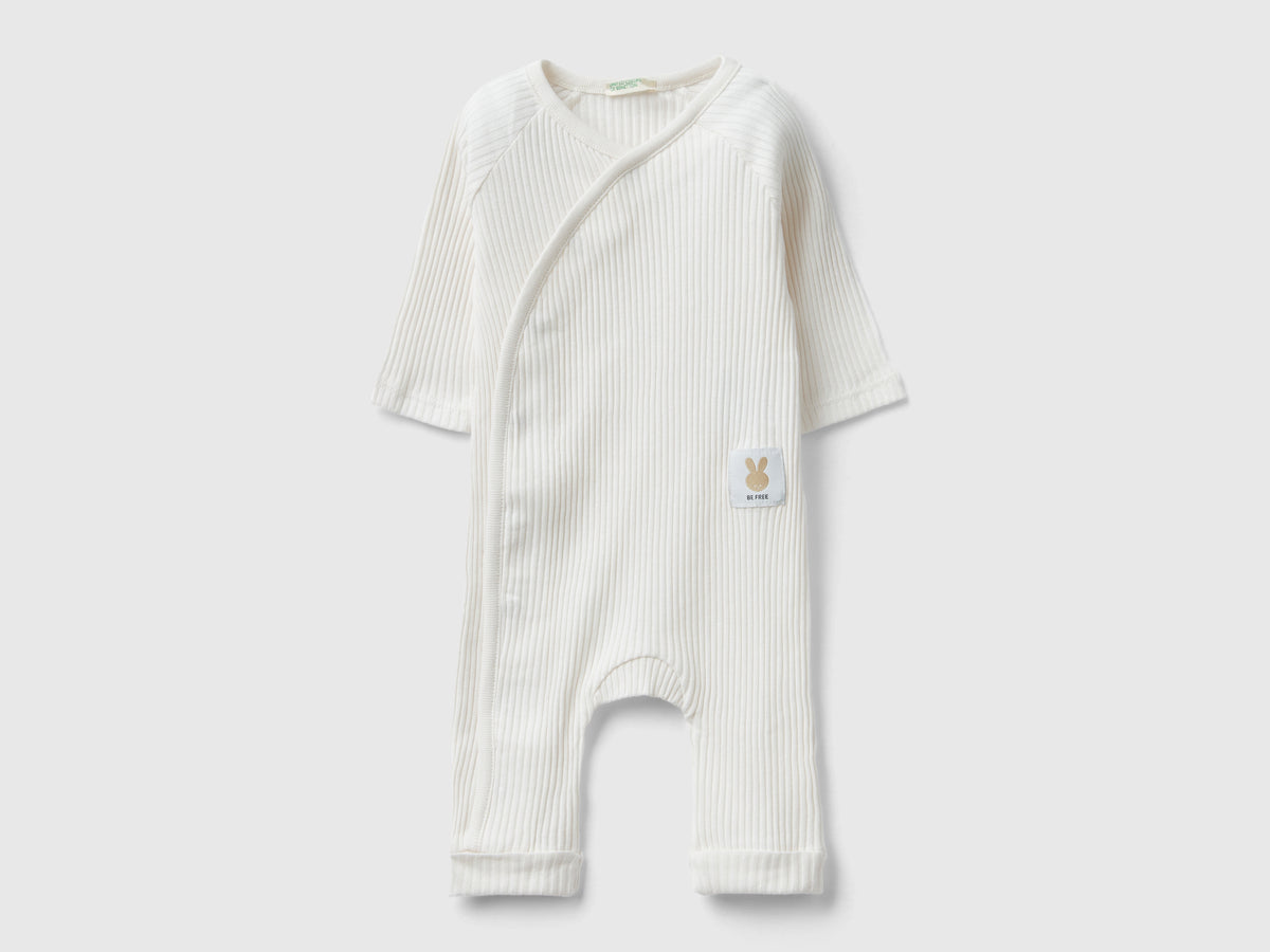Tutina a costine in cotone bio