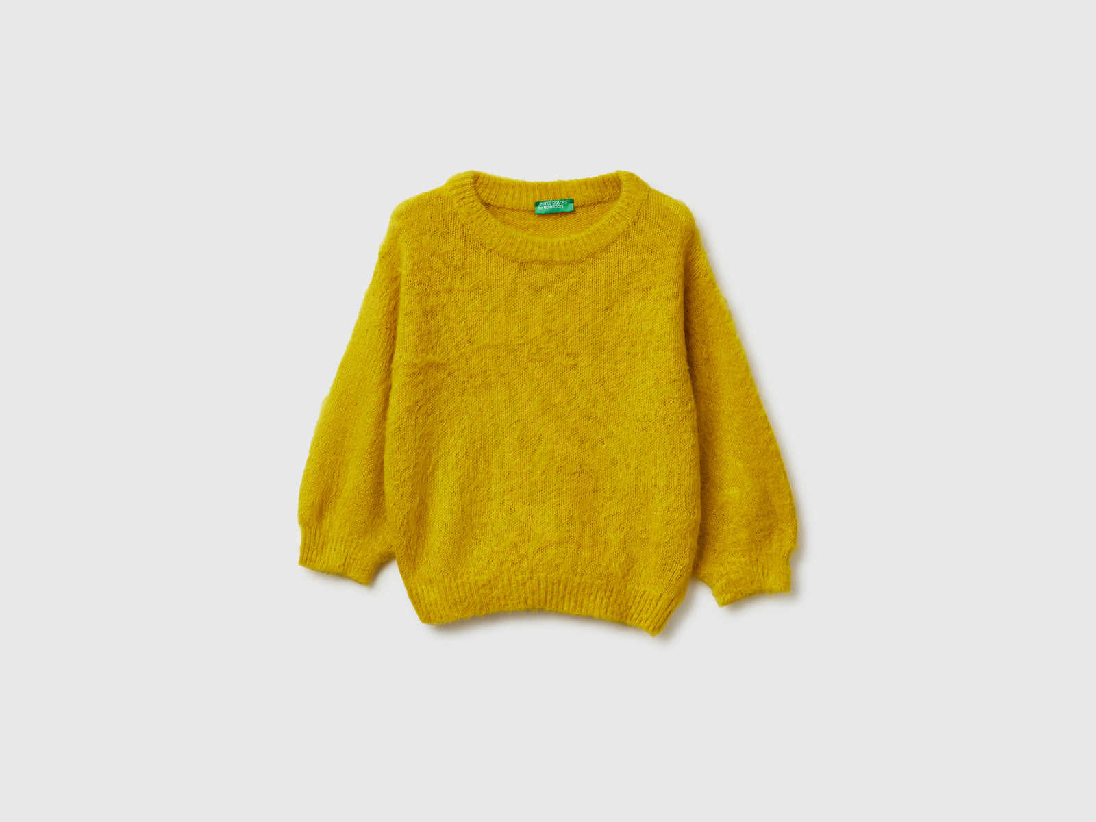 Calda maglia a manica corta da donna senape | Benetton Outlet