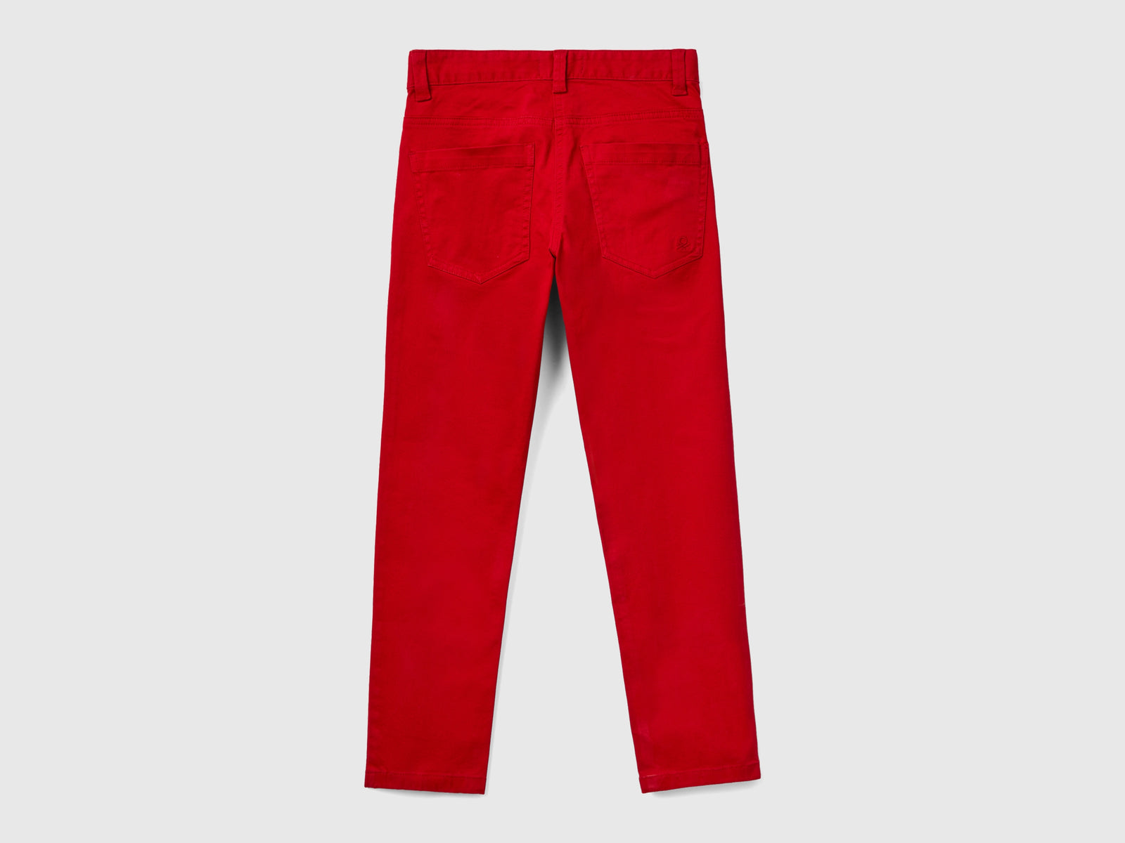 Pantaloni slim fit cinque tasche da bambino rosso 2 | Benetton Outlet