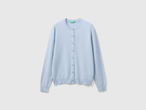 Cardigan carta da zucchero in misto lana e cashmere