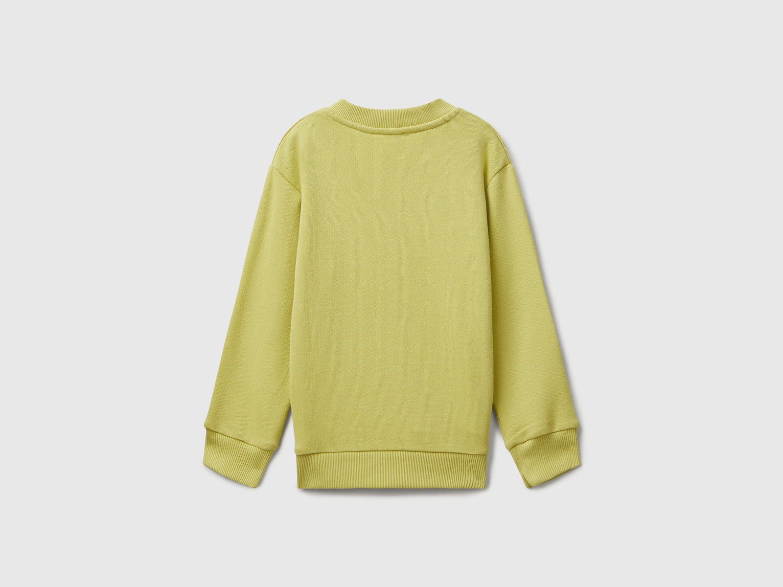 Felpa manica lunga con stampa da bimbo giallo 2 | Benetton Outlet