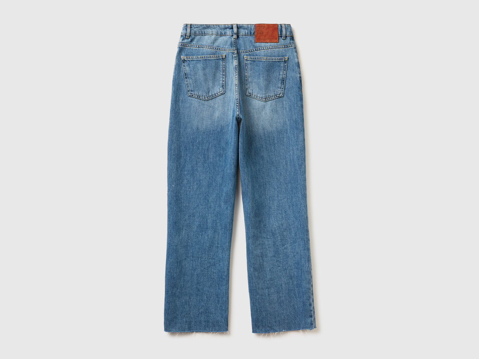 Jeans cropped daddy fit da donna azzurro 2 | Benetton Outlet