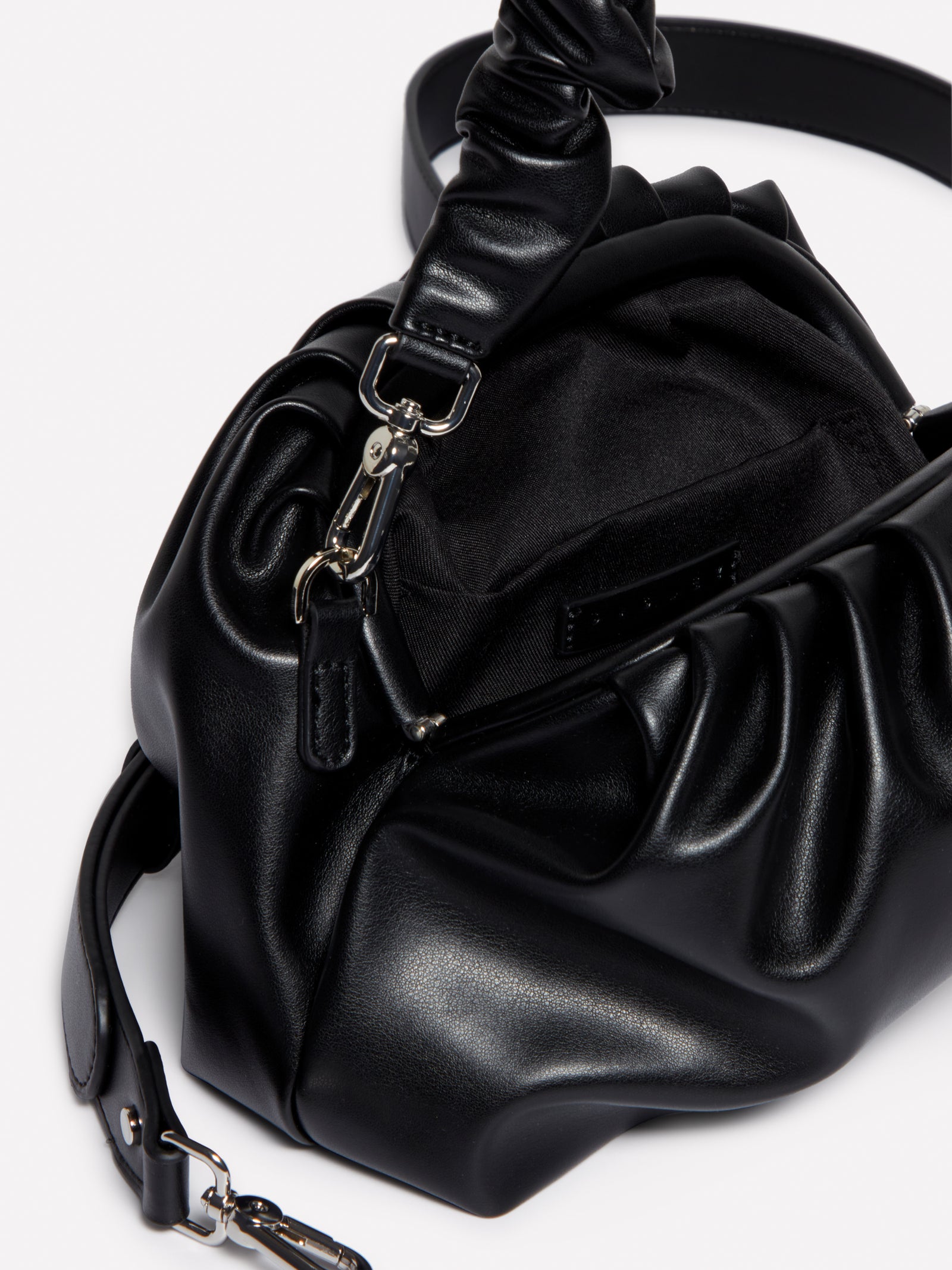 Pochette con manico arricciato da donna nero 3 | Sisley Outlet