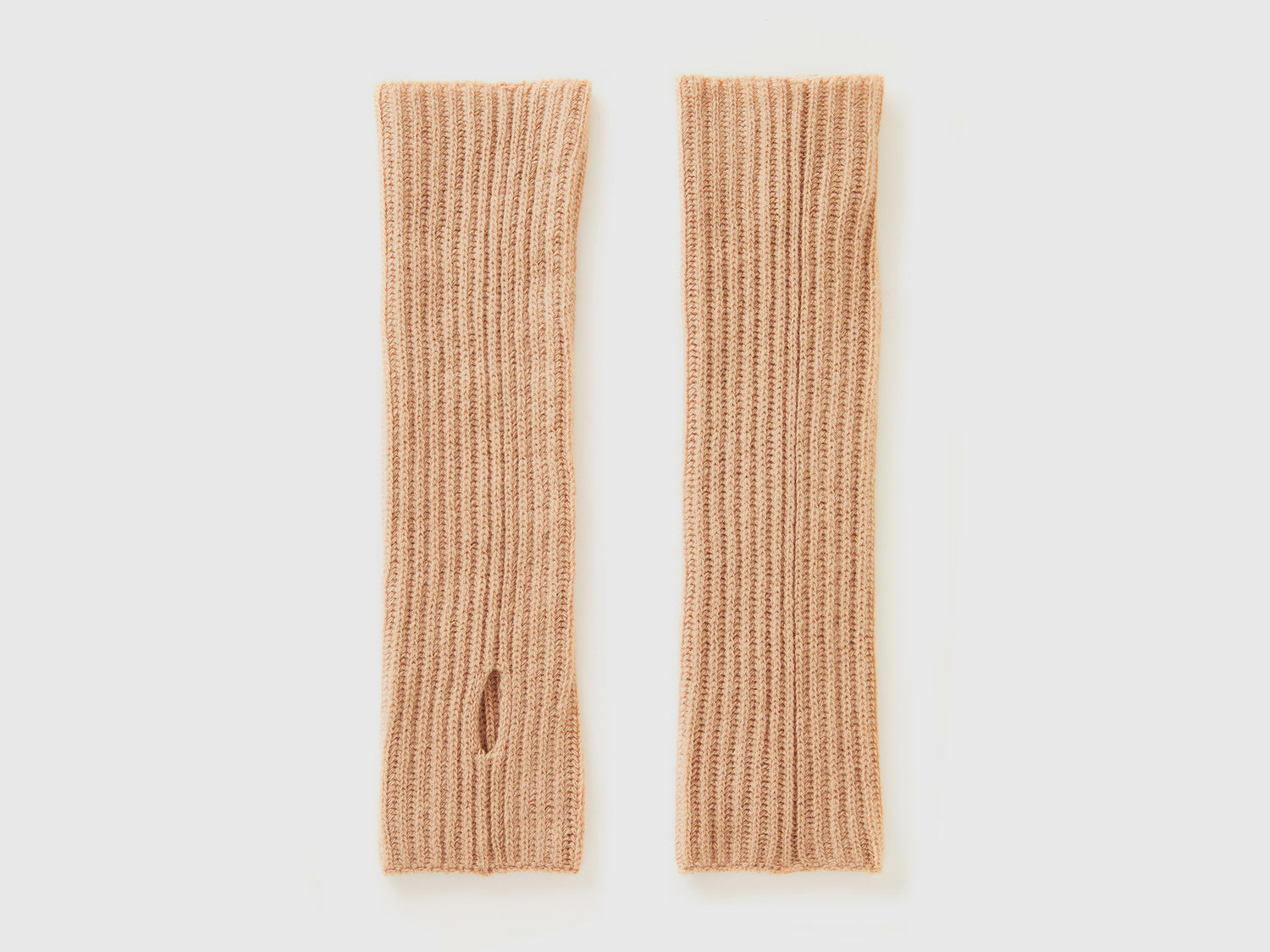 Manicotti in misto lana da donna cammello | Benetton Outlet