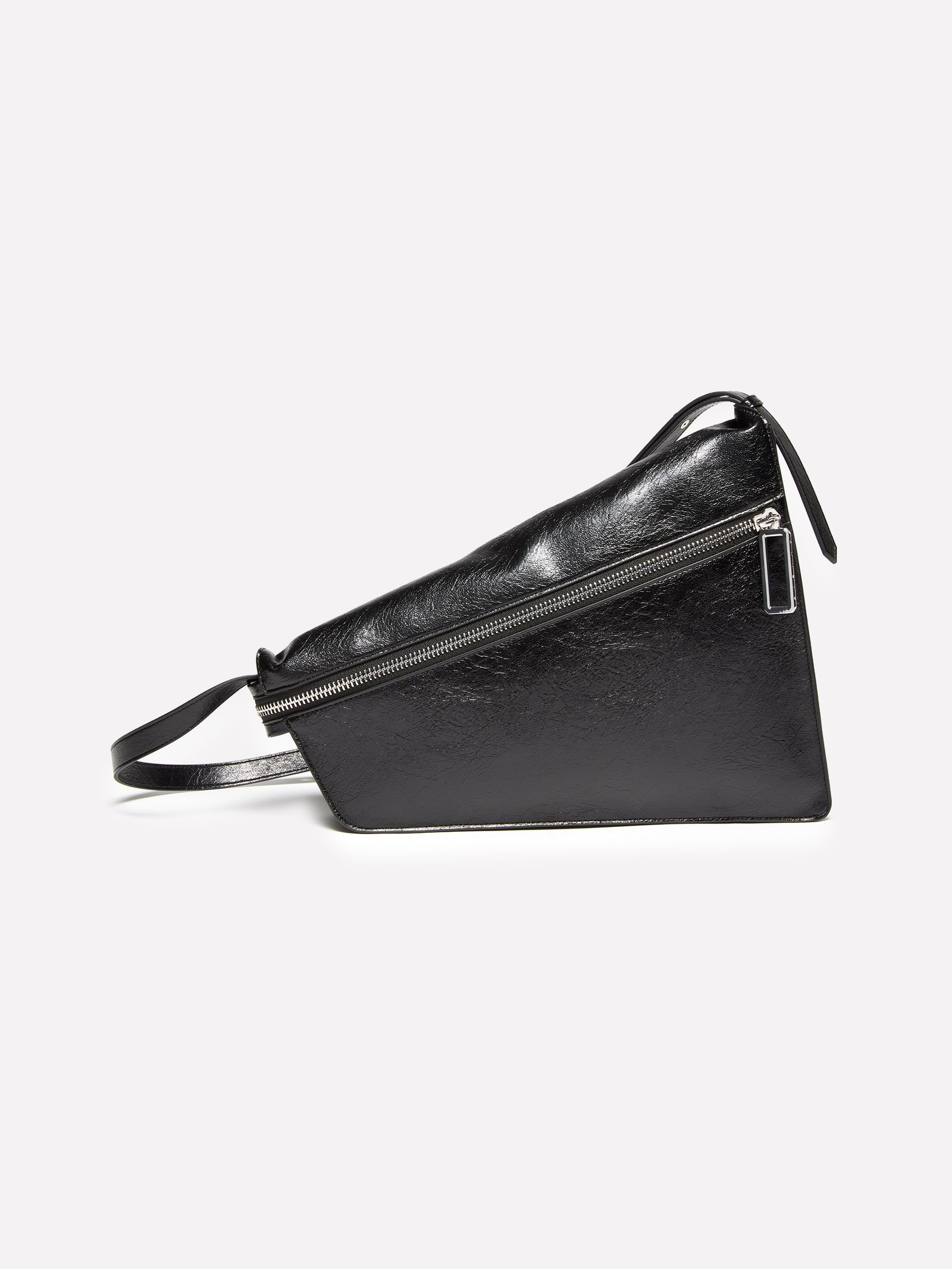 Borsa a spalla asimmetrica da donna nero | Sisley Outlet