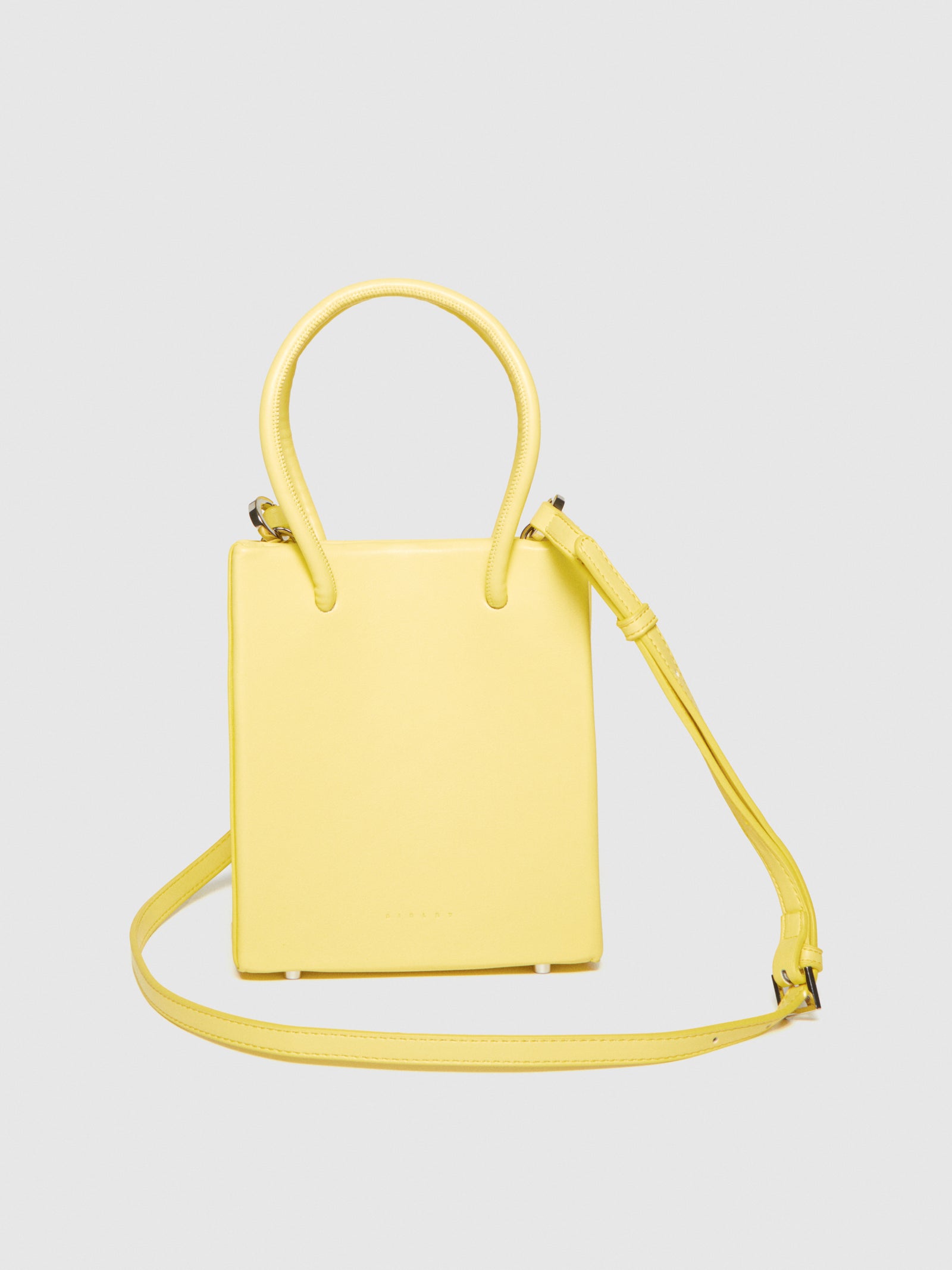 Mini tote bag con tracolla da donna giallo 2 | Sisley Outlet
