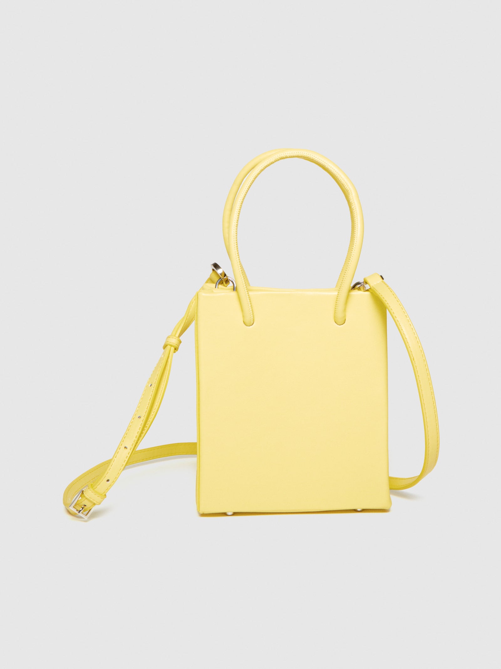 Mini tote bag con tracolla da donna giallo | Sisley Outlet